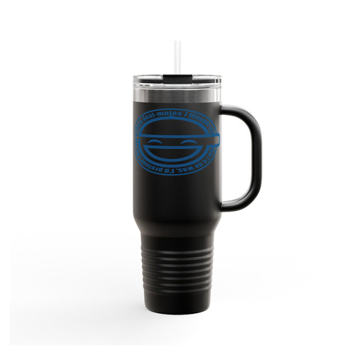 Laughing Man Ghost In The Shell Insulated Travel Mug
