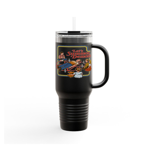 Let's Summon Demons 80S Steven Rhodes Insulated Travel Mug