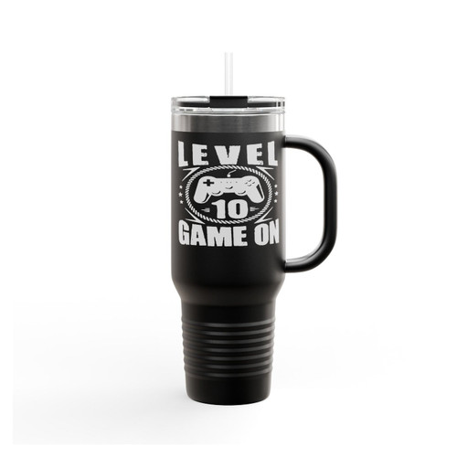 Level 10 Game On Insulated Travel Mug