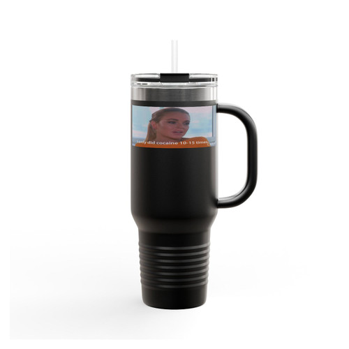 Lindsay Lohan Only Did Cocaine 10 - 15 Times Insulated Travel Mug