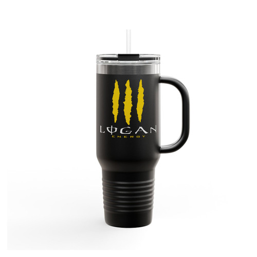 Logan Wolverine Energy Logo Insulated Travel Mug
