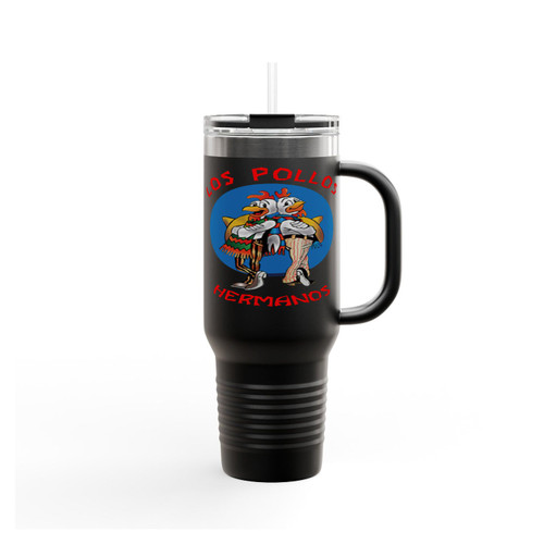 Los Pollos Hermanos Breaking Bad Funny Slogan Insulated Travel Mug