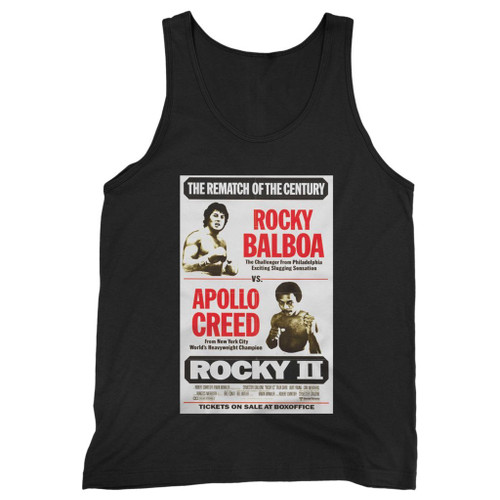 Our cotton rocky 2 balboa apollo creed stallone movie poster men tank top is perfect for those intense workouts in the gym, at practice or pickup games.