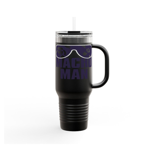 Macho Man Funny Insulated Travel Mug