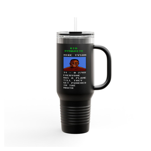Mike Tyson's Punch Out Inspirational Quote Insulated Travel Mug
