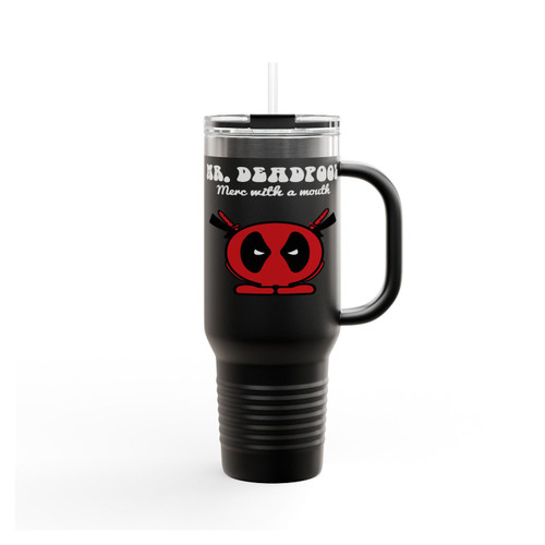 Mr Deadpool Mers With A Mouth Insulated Travel Mug