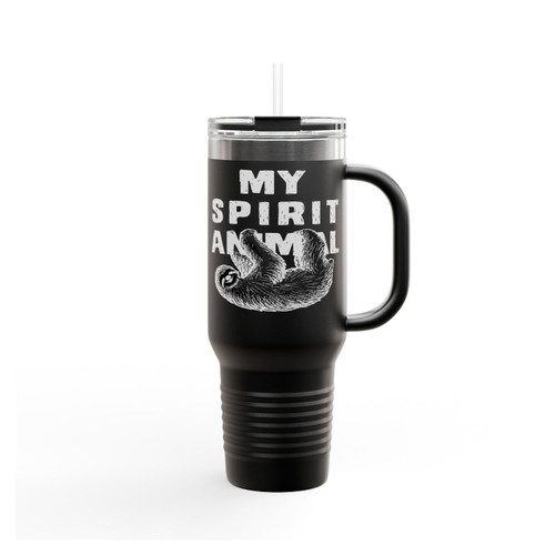 My Spirit Animal Sloth Funny Spiritual Lazy Insulated Travel Mug
