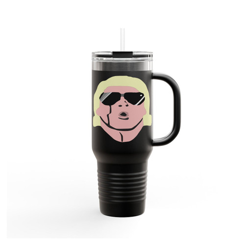 Nature Boy Funny Wrestling Ric Retro Flair Wrestle Cool Usa Insulated Travel Mug