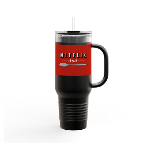 Netflix And Spoon Insulated Travel Mug