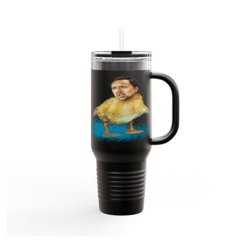 Nicolas Cage Duckling Insulated Travel Mug