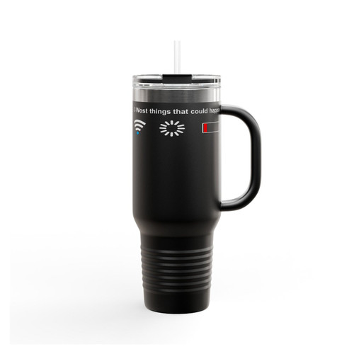 No Wifi No Battery Loading Insulated Travel Mug