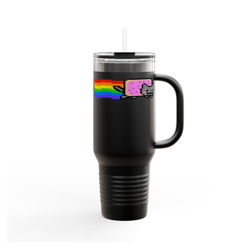 Nyan Cat Funny Meow Insulated Travel Mug
