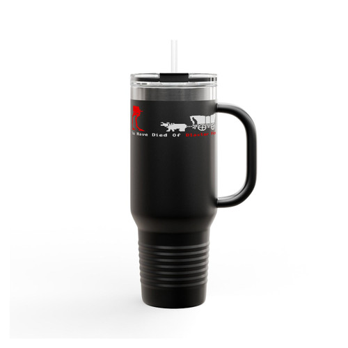 Oregon Trail Star Wars Mashup Funny 80S Insulated Travel Mug