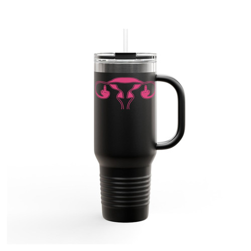 Ovaries Ovary Middle Finger Insulated Travel Mug