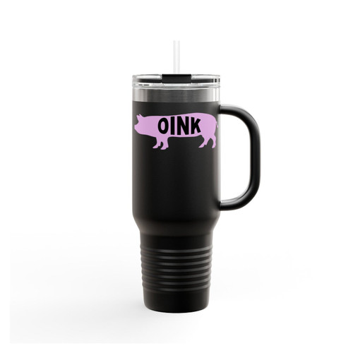 Pig Oink Funny Insulated Travel Mug