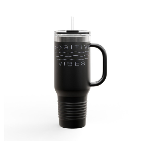 Positive Vibes Good Vibes Insulated Travel Mug