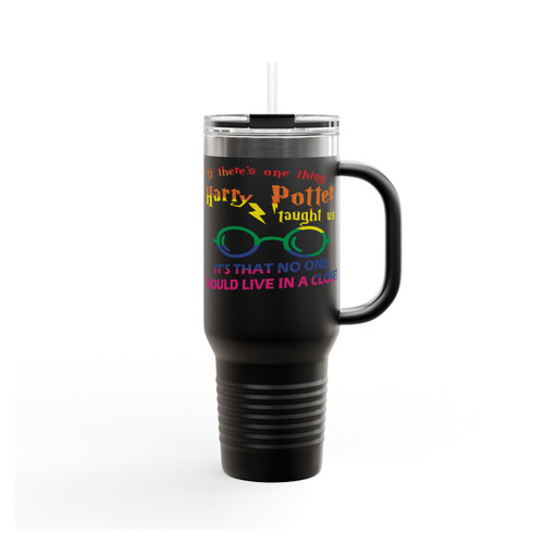 Potter No One Should Live In A Closet Insulated Travel Mug