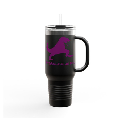 Pregasaurus Rex Funny Maternity Insulated Travel Mug