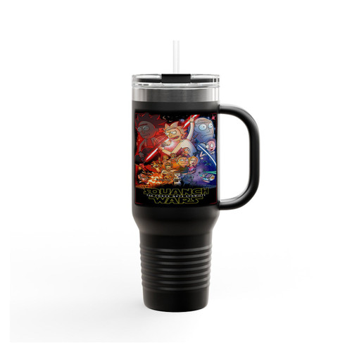 Rick & Morty Star Wars Parody Comedy Insulated Travel Mug