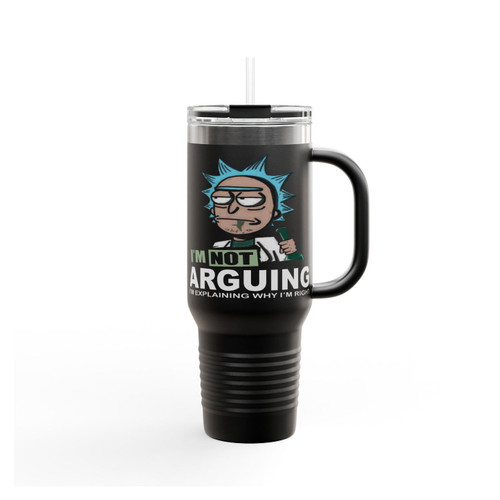 Rick And Morty Arguing Insulated Travel Mug