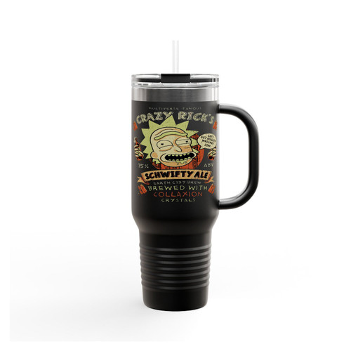 Rick And Morty Crazy Rick's Ale Insulated Travel Mug