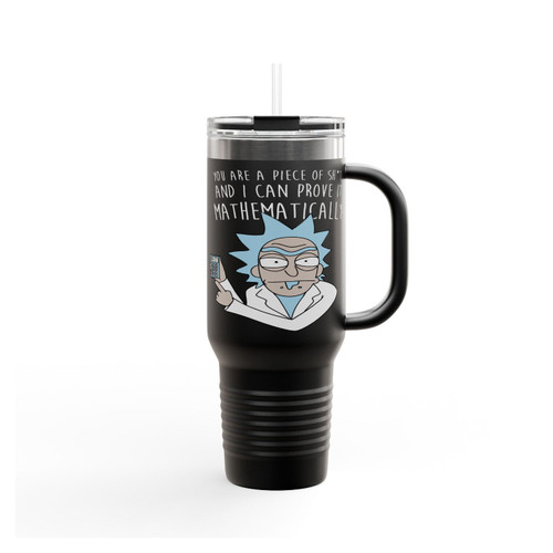 Rick And Morty Prove It Mathematically Inspired Funny Insulated Travel Mug