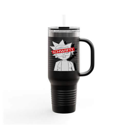 Rick And Morty Schwifty Obey Poster Insulated Travel Mug