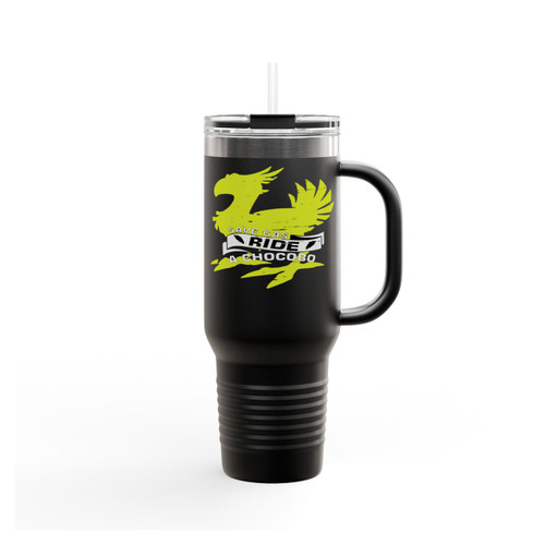 Ride A Chocobo Final Fantasy Inspired Mens Comedy Insulated Travel Mug