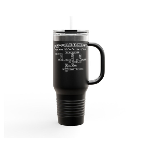 Scrabble Game Grandparent Or Parent Insulated Travel Mug