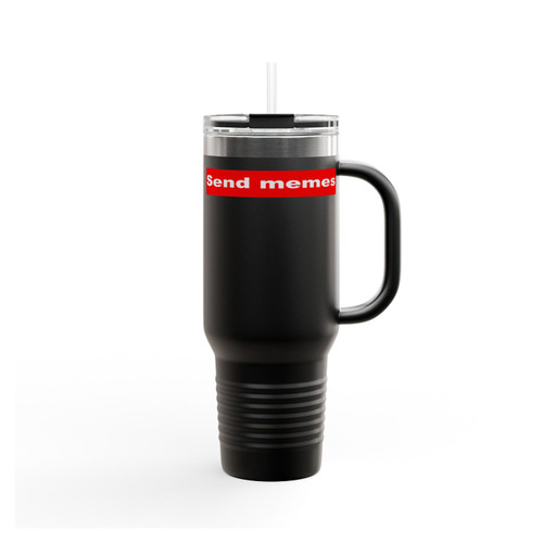 Send Memes Supreme Logo Insulated Travel Mug