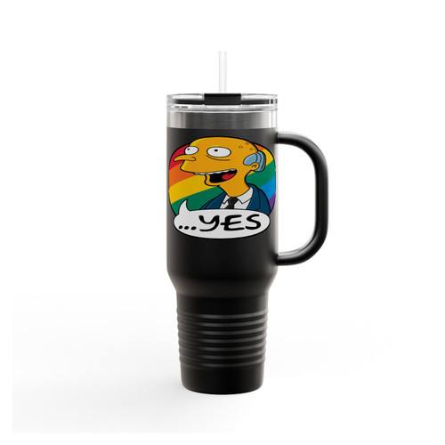 Simpson Burns Love Is Love Yes Insulated Travel Mug