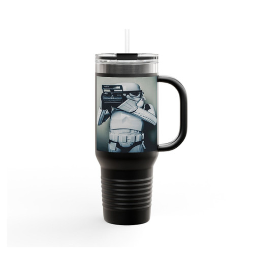 Stormtrooper Star Wars Selfie Retro Insulated Travel Mug