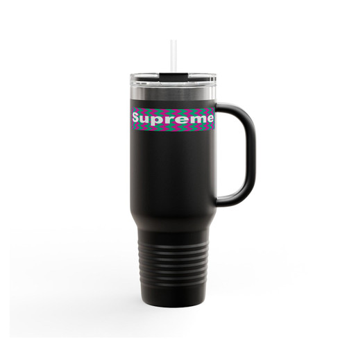 Supreme Chevron Pattern Insulated Travel Mug