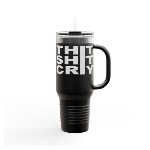 That Shit Cray Box Flower Logo Kanye West Insulated Travel Mug