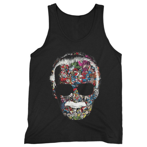 Our cotton stan lee face art 2 men tank top is perfect for those intense workouts in the gym, at practice or pickup games.