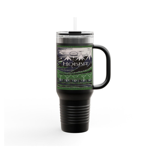 The Hobbit By J R R Tolkien Classic Book Cover Insulated Travel Mug