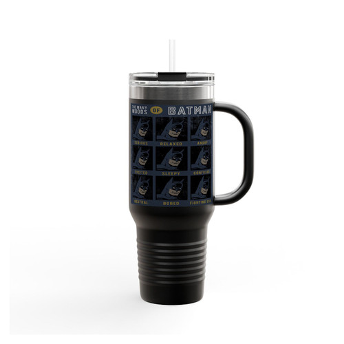 The Many Moods Of Batman Insulated Travel Mug