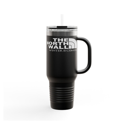 The North Wall Winter Is Coming Funny Insulated Travel Mug