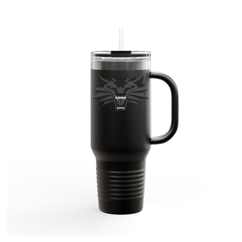 The Witcher Wolf Medallion Insulated Travel Mug