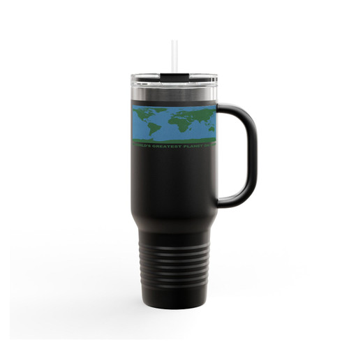 The World's Greatest Planet On Earth Fun World Map Graphic Insulated Travel Mug