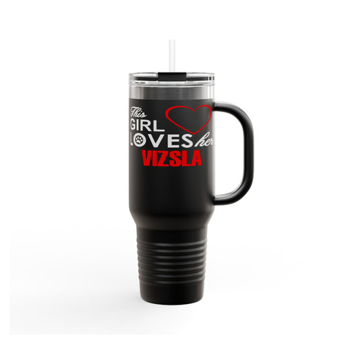 This Girl Loves Her Vizsla Cute Dog Lover Insulated Travel Mug