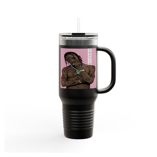 Travis Scott Rapper Art Insulated Travel Mug