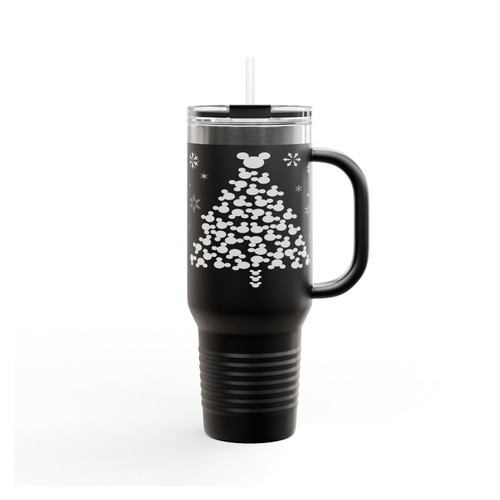 Tree Xmas Mickey Head Insulated Travel Mug