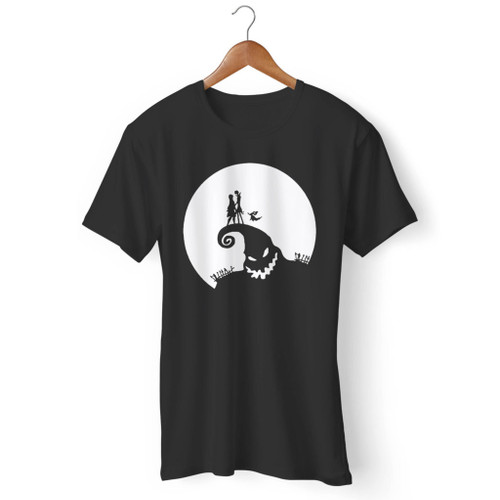 Nightmare Before Christmas Jack And Sally Silhouette Men T Shirt