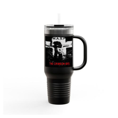 W A S P Crimson Idol 92 Wasp Heavy Metal Band Insulated Travel Mug