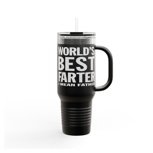 World's Best Farter I Mean Father Fathers Day Insulated Travel Mug