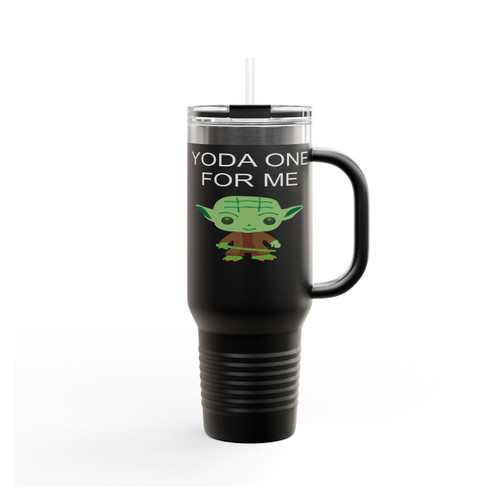Yoda One For Me Yoda Star Wars Funny Insulated Travel Mug