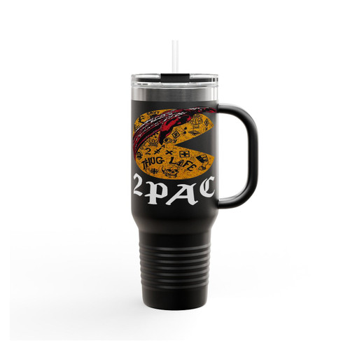 2Pac Pac Man Funny Insulated Travel Mug