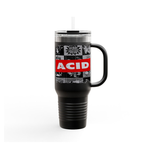 Acid Lsd Blotter Art Insulated Travel Mug