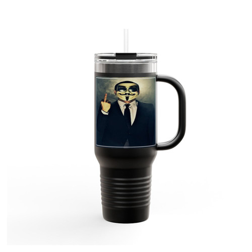Anonymous Middle Finger Insulated Travel Mug
